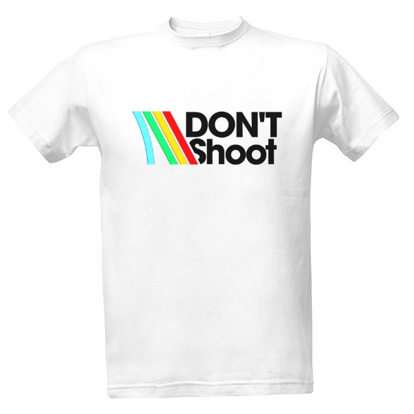 Tričko s potiskem Arc Raiders - Don't Shoot - bílé